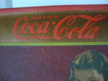 Load image into Gallery viewer, 1936 Drink Coca Cola Woman in White Gown Metal Serving Hostess Tray
