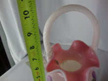 Load image into Gallery viewer, 2002 Fenton Honor Rosalene Handpainted Purple Flower Basket