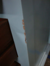 Load image into Gallery viewer, Vintage Sky Blue Painted 7 Drawer Bun Foot Dresser