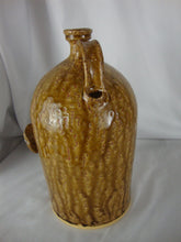 Load image into Gallery viewer, Marvin Bailey SC Potter Tan Squiggly 6 Tooth Ugly Face Jug 11" Tall