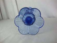 Load image into Gallery viewer, Vintage Fenton CC 72 Blue Opalescent Flower Motif Vase