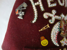 Load image into Gallery viewer, Vintge Hejaz Special Aide Fex with Jewels and Pins and Hat Box