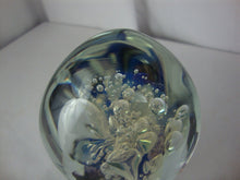 Load image into Gallery viewer, 1996 Robert Eickholt Signed Art Glass Egg Bubble Chaos Paperweight
