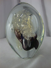 Load image into Gallery viewer, 1996 Robert Eickholt Signed Art Glass Egg Bubble Chaos Paperweight