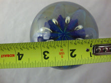 Load image into Gallery viewer, 1996 Robert Eickholt Signed Art Glass Blue Sea Anemone Paperweight