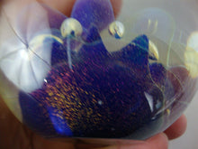 Load image into Gallery viewer, 1996 Robert Eickholt Signed Art Glass Blue Sea Anemone Paperweight