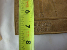 Load image into Gallery viewer, Vintage Sundials Ipswich NH Brass Tempus Fugit Wall Mount Sundial