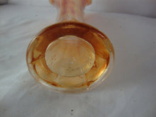 Load image into Gallery viewer, Vintage Marigold Carnival Glass Ruffled Edge Slender Vase