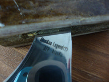 Load image into Gallery viewer, Alaska Legend Ulu Utility Knife Cutting Tool with Antler Dark Brown Rectangle Handle with Cream Triangle Base