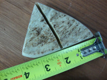 Load image into Gallery viewer, Alaska Legend Ulu Utility Knife Cutting Tool with Antler Dark Brown Rectangle Handle with Cream Triangle Base