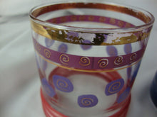 Load image into Gallery viewer, 1950s Sokura Sango by Sue Lipton Red Blue Rocks Glasses Set of Two