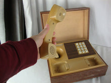 Load image into Gallery viewer, 1970's Deco-Tel Western Electric Landline Executive Telephone in Wood Box *UNTESTED