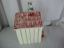 Load image into Gallery viewer, Vintage Sierra Vista Ceramic Dog with Cat Cookie Jar