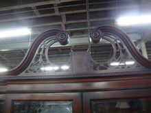 Load image into Gallery viewer, 1940's Drexel Travis Court Mahogany Breakfront Two Piece Large China Hutch Display Cabinet