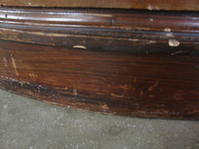 Load image into Gallery viewer, Vintage Mahogany One Piece China Display Hutch with Top Brass Gallery Rail