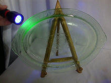 Load image into Gallery viewer, Vintage Anchor Hocking Princess Green Vaseline Glass Oval Serving Platter