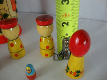 Load image into Gallery viewer, Vintage Russian Matryoshka St Nicholas with Roses Nesting Doll with 10 Non Nesting Figurine Set