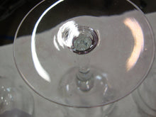 Load image into Gallery viewer, Vintage Pink Clear Crystal Water Goblet Glasses Set of 10