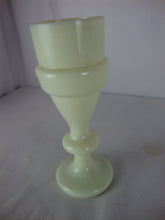 Load image into Gallery viewer, Vintage Custard Uranium Glass Trophy Cup Style Cup Vase