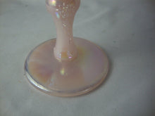 Load image into Gallery viewer, Vintage Fenton Glass Shell Pink Iridesent Comport Lattice Footed Compote
