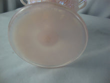 Load image into Gallery viewer, Vintage Fenton Glass Shell Pink Iridesent Comport Lattice Footed Compote