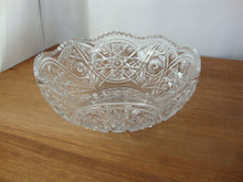 Load image into Gallery viewer, Vintage Cambridge Glass EAPG Sawtooth Stars Arches Pattern Glass Bowl