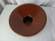 Load image into Gallery viewer, Vintage Brown Enamel Spittoon with Removable Lid