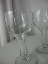 Load image into Gallery viewer, Vintage Crystal Hollow Stem Wine Glass Set of 4