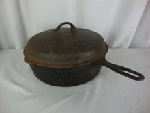 Load image into Gallery viewer, Vintage Griswold Iron Mountain? #8 Chicken Fryer with Lid UNRESTORED