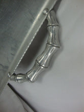 Load image into Gallery viewer, Vintage Everlast Aluminum Bali Bamboo Rectangle Serving Tray with Handles