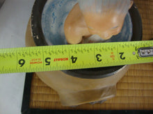 Load image into Gallery viewer, Vintage Hakata Urasaki Two Piece Statue Set with Woven Tray