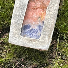 Load image into Gallery viewer, Earrings, Sterling Silver, Sunset Sodalite