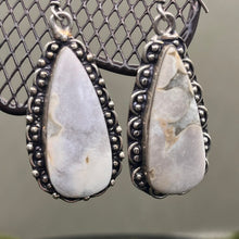 Load image into Gallery viewer, Earrings, Sterling Silver, Agate in Matrix