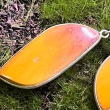 Load image into Gallery viewer, Earrings, Sterling Silver, Peach Calcite