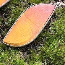 Load image into Gallery viewer, Earrings, Sterling Silver, Peach Calcite