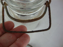 Load image into Gallery viewer, Vintage Wheaton Glass Country Salt & Pepper Shakers with Metal Lids Wire Bale Top Set