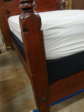 Load image into Gallery viewer, Vintage Spiral Four Poster Queen Full Bed Frame with Headboard Footboard