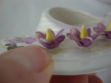 Load image into Gallery viewer, Vintage Lefton 1343A Ceramic Purple Flower Ladies Head Vase