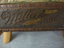 Load image into Gallery viewer, 1940s Miller High Life Milwaukee WI Bass Fish Scene Beer Sign Composite Wood Look Bar Sign