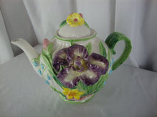 Load image into Gallery viewer, Vintage Fitz Floyd Omnibus Spring Floral 48 Ounce Teapot with Lid