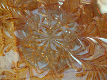 Load image into Gallery viewer, Vintage Brock Witz Germany Marigold Carnival Star Glass Ruffled Edge Bowl