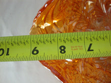 Load image into Gallery viewer, Vintage Brock Witz Germany Marigold Carnival Star Glass Ruffled Edge Bowl