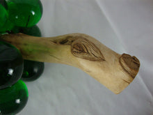 Load image into Gallery viewer, MCM Retro Lucite Green Grapes Bunch with Rustic Wood Stem