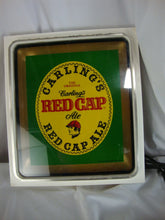 Load image into Gallery viewer, 1960s Carling's Red Cap Ale Lighted Bar Beer Electric Wall Sign