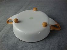 Load image into Gallery viewer, Vintage Nippon Handpainted Butterfly Flowers Handled Small Bowl