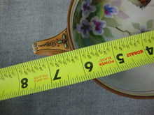 Load image into Gallery viewer, Vintage Nippon Handpainted Butterfly Flowers Handled Small Bowl