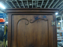Load image into Gallery viewer, Farmhouse Pine Country Pantry Cupboard Painted Carved Hinged Front Door