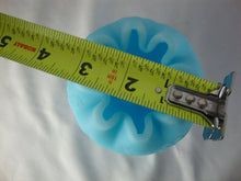 Load image into Gallery viewer, Vintage Fenton Glass Blue Satin Footed Grape Motif Small Rose Bowl