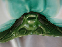 Load image into Gallery viewer, Vintage Morton Pottery Double Calla Lily Planter Flower Pot with Attached Saucer and Frog