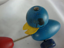 Load image into Gallery viewer, Vintage Fisher Price Mama Duck with Three Babies Pull Toy